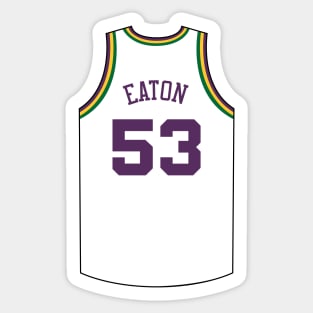 Mark Eaton Utah Jersey Qiangy Sticker